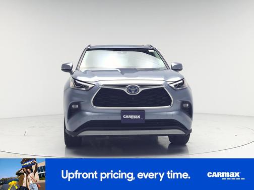 Blue 2021 Toyota Highlander Hybrid Platinum