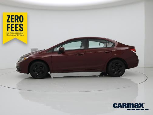 Burgundy 2014 Honda Civic LX