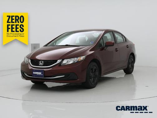Burgundy 2014 Honda Civic LX