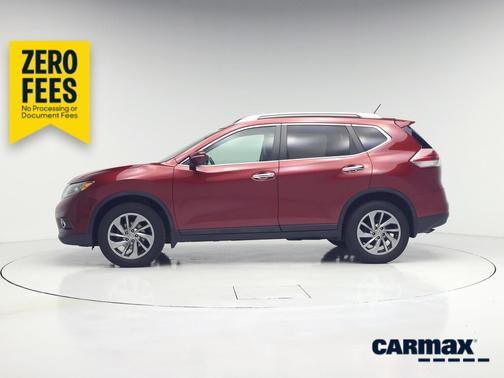 Red 2015 Nissan Rogue SL