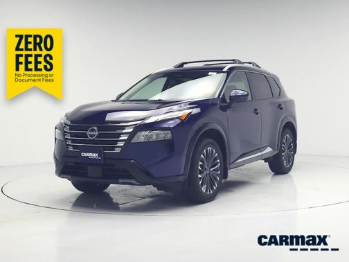 Blue 2025 Nissan Rogue Platinum