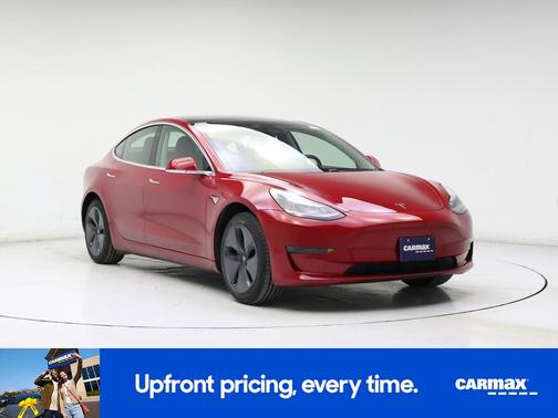 Red 2019 Tesla Model 3 Standard Range Plus