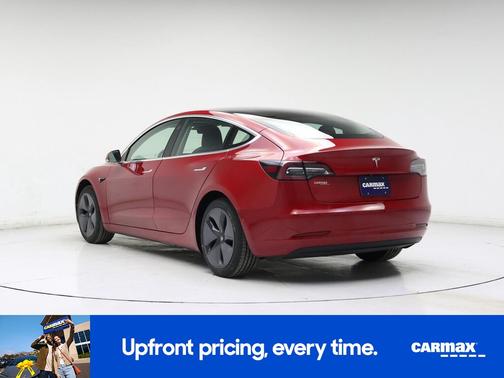 Red 2019 Tesla Model 3 Standard Range Plus