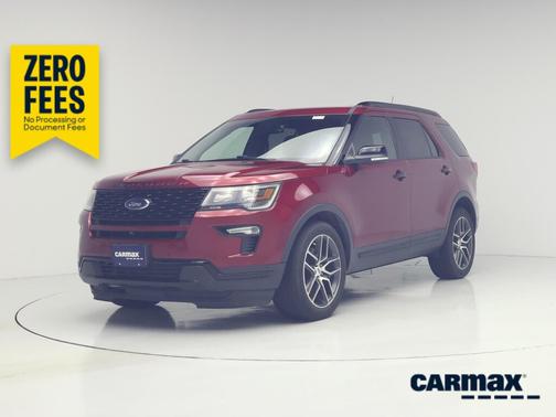 Red 2019 Ford Explorer Sport