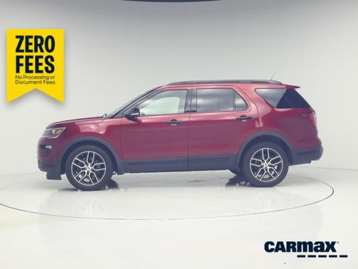 Red 2019 Ford Explorer Sport