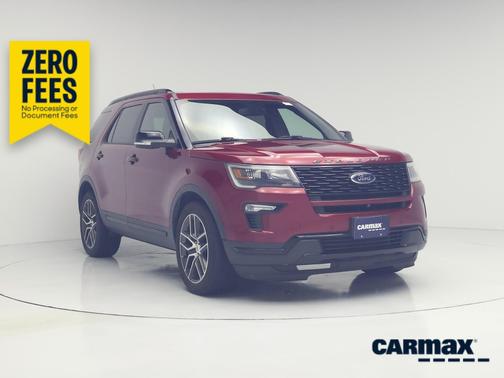 Red 2019 Ford Explorer Sport