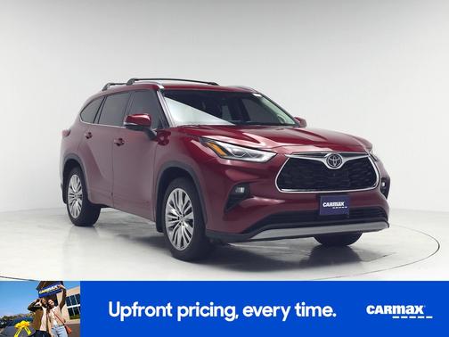 Red 2023 Toyota Highlander Platinum