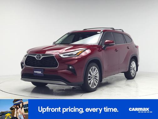 Red 2023 Toyota Highlander Platinum