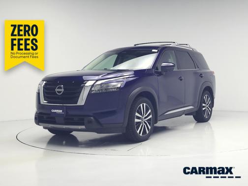 Blue 2023 Nissan Pathfinder Platinum