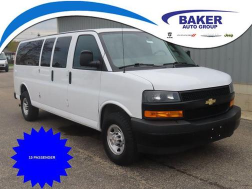 Summit White 2023 Chevrolet Express 3500 RWD 3500 Extended Wheelbase LS