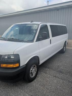 Summit White 2023 Chevrolet Express 3500 RWD 3500 Extended Wheelbase LS