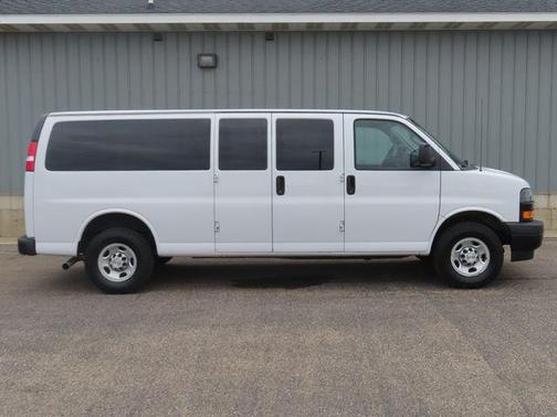 Summit White 2023 Chevrolet Express 3500 RWD 3500 Extended Wheelbase LS