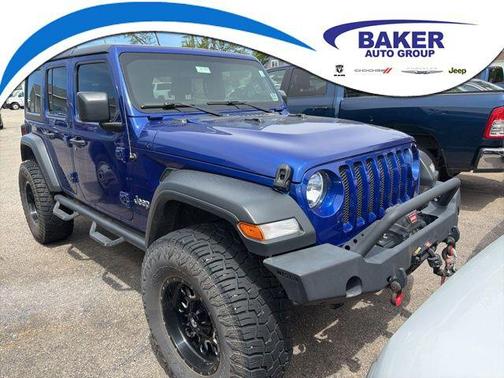 Ocean Blue Metallic Clearcoat 2018 Jeep Wrangler Unlimited Sport