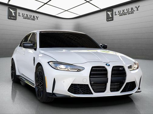 White / Black 2023 BMW M3 Competition xDrive