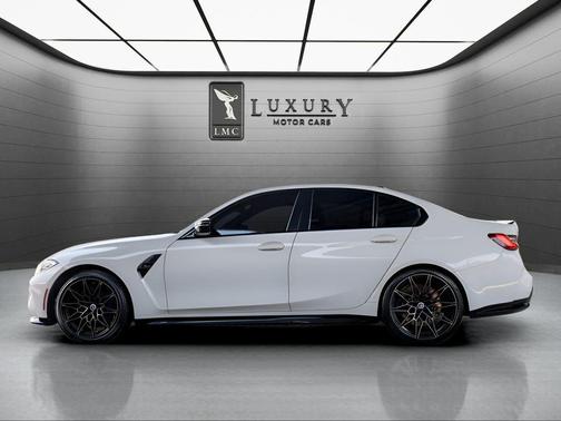 White / Black 2023 BMW M3 Competition xDrive