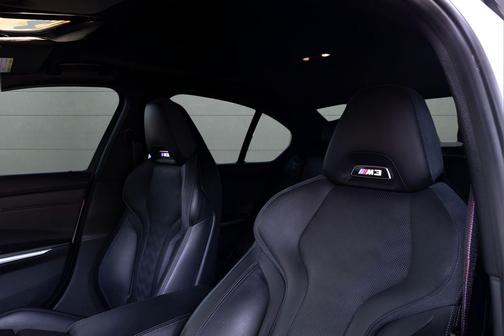 White / Black 2023 BMW M3 Competition xDrive