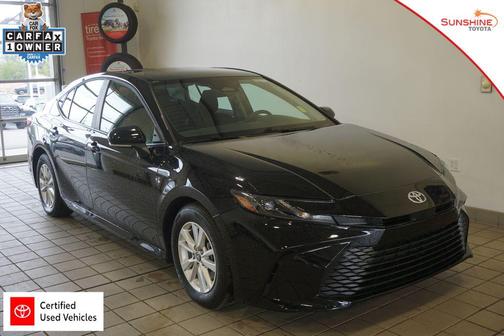 Midnight Black Metallic 2025 Toyota Camry LE