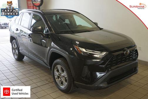 Midnight Black Metallic 2025 Toyota RAV4 Hybrid LE
