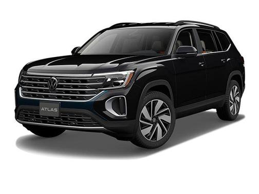 Deep Black Pearl 2024 Volkswagen Atlas 2.0T SE w/Technology