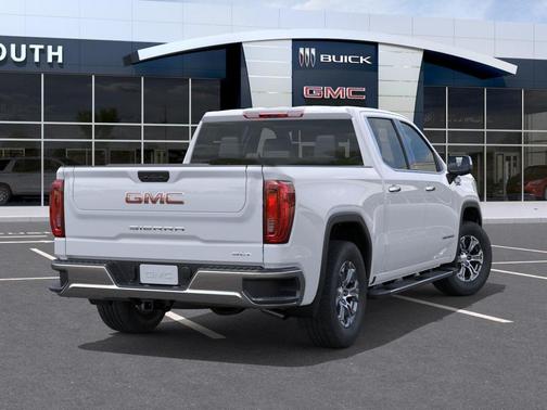 Glacier White Tricoat 2026 GMC Sierra 1500 SLT