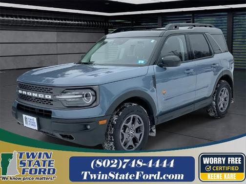 AZURE GRAY METALLIC TRI-COA 2024 Ford Bronco Sport BADLANDS SUV