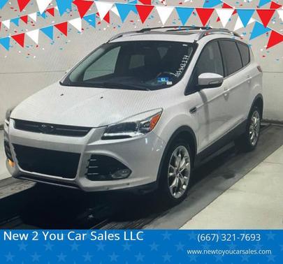 White Platinum Metallic Tri-Coat 2013 Ford Escape Titanium