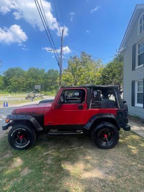 Flame Red 1998 Jeep Wrangler SE