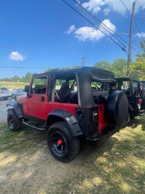 Flame Red 1998 Jeep Wrangler SE