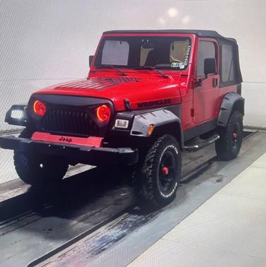 Flame Red 1998 Jeep Wrangler SE