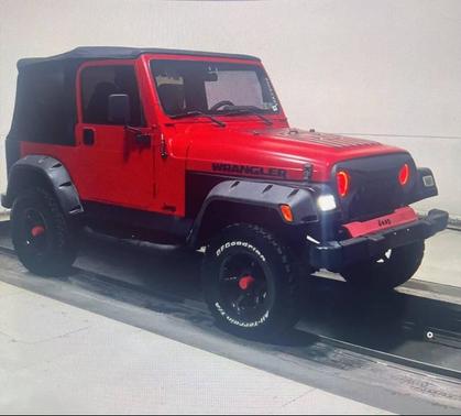 Flame Red 1998 Jeep Wrangler SE