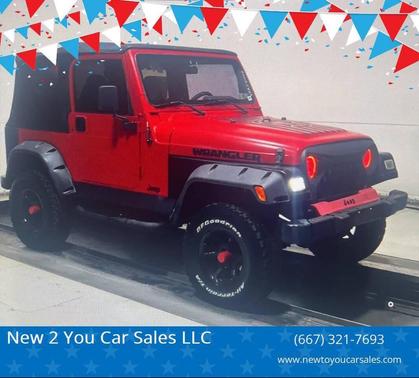 Flame Red 1998 Jeep Wrangler SE