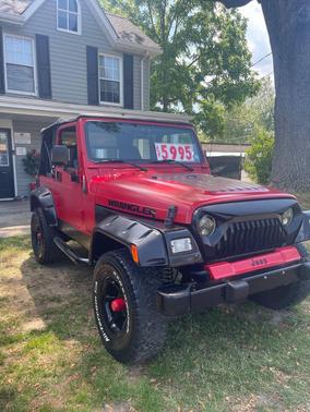 Flame Red 1998 Jeep Wrangler SE
