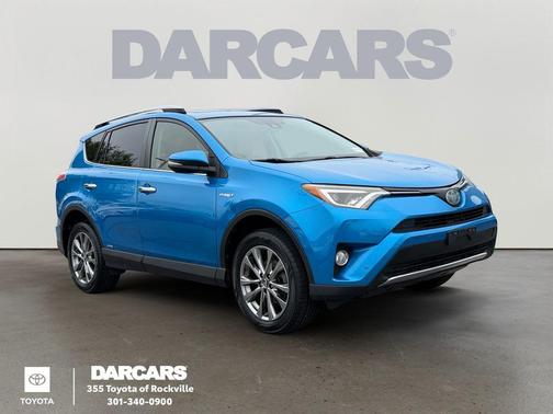 Electric Storm Blue 2018 Toyota RAV4 Hybrid Limited