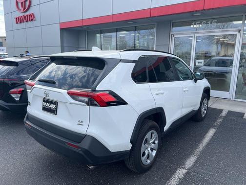 Super White 2021 Toyota RAV4 LE