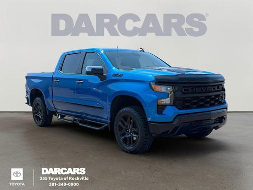 Glacier Blue Metallic 2024 Chevrolet Silverado 1500 Custom Trail Boss