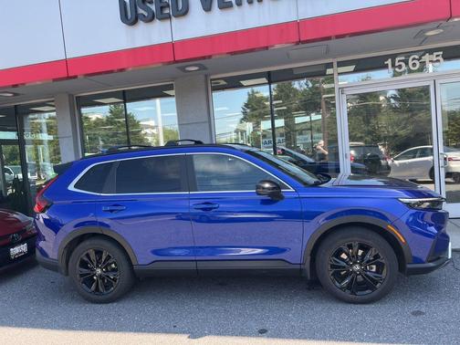 Blue 2023 Honda CR-V Hybrid Sport Touring AWD