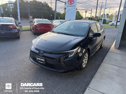 Midnight Black Metallic 2024 Toyota Corolla Hybrid LE