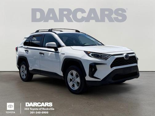 Super White 2021 Toyota RAV4 Hybrid XLE