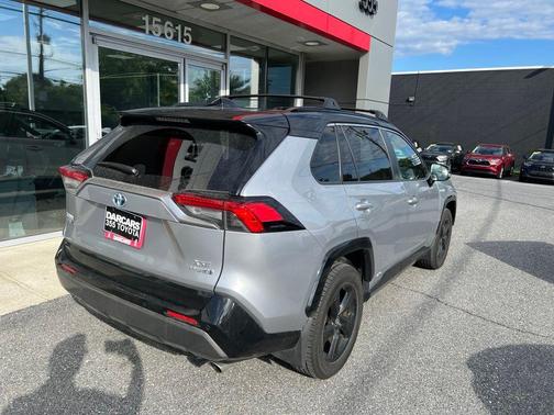 Silver Sky Metallic/Midnight Black Metallic 2021 Toyota RAV4 Hybrid SE