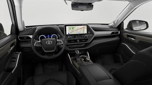Midnight Black Metallic 2026 Toyota Highlander Hybrid Platinum