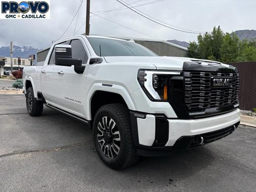 White Frost Tri-Coat 2025 GMC Sierra 2500 Denali Ultimate