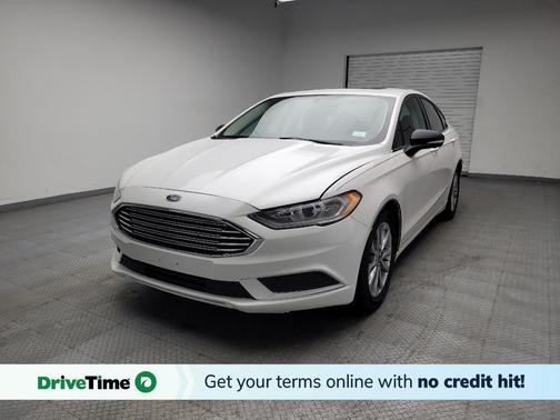 White Platinum Metallic Tri-Coat 2017 Ford Fusion SE