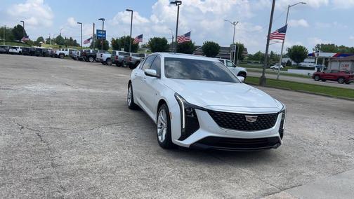Crystal White Tricoat 2025 Cadillac CT5 Premium Luxury