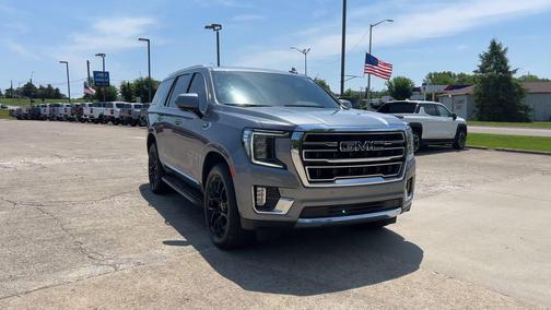 Satin Steel Metallic 2022 GMC Yukon SLT