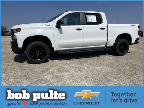 Summit White 2021 Chevrolet Silverado 1500 Custom Trail Boss