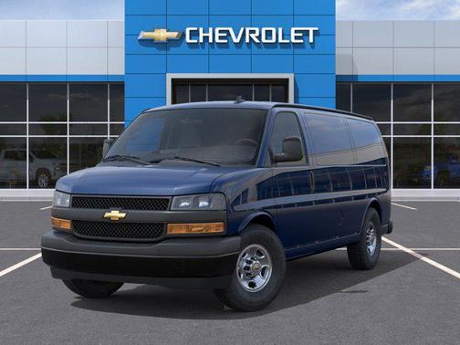 Dark Blue Metallic 2025 Chevrolet Express 3500 RWD 3500 Regular Wheelbase WT
