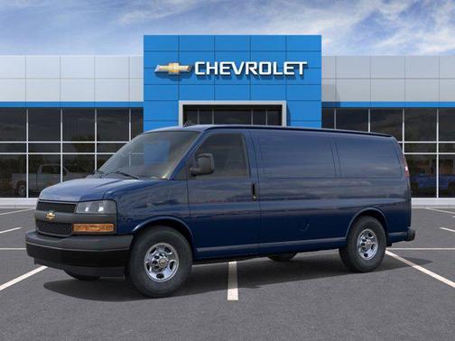 Dark Blue Metallic 2025 Chevrolet Express 3500 RWD 3500 Regular Wheelbase WT