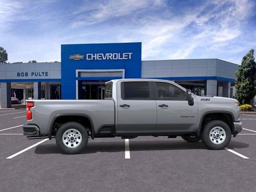 Sterling Gray Metallic 2026 Chevrolet Silverado 3500 Crew Cab, Standard Bed, WT, 4WD