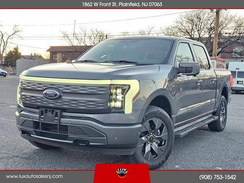 Gray 2023 Ford F-150 Lightning LARIAT