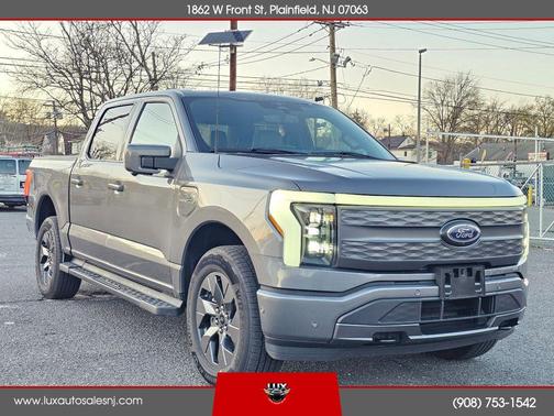 Gray 2023 Ford F-150 Lightning LARIAT